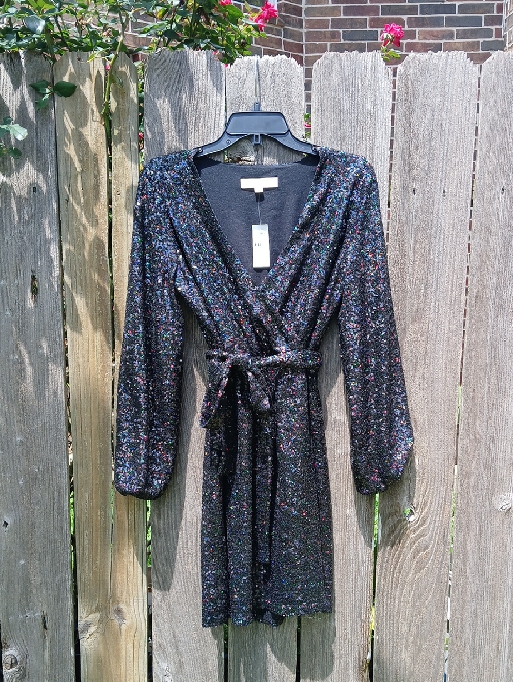 NWT LOFT Sequin Cocktail Dress Sz 4 Disco Multicolor Formal Mini
